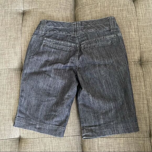 Dark Denim Bermuda Shorts - Picture 3 of 4